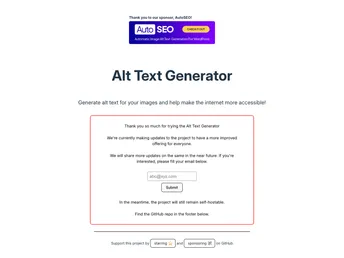 Alt Text Generator screenshot