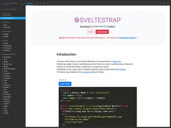 Sveltestrap screenshot