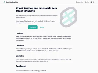 Svelte Headless Table screenshot