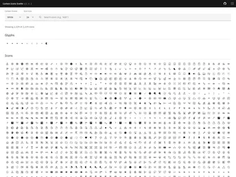 Carbon Icons Svelte screenshot