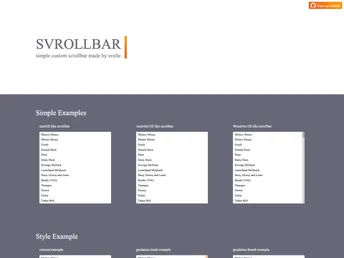 Svrollbar screenshot