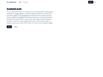 Sveltekit Auth screenshot