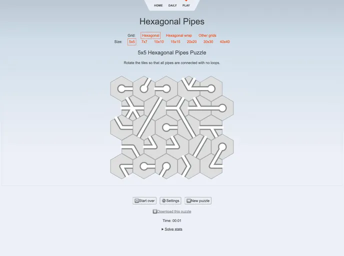 Hexapipes screenshot