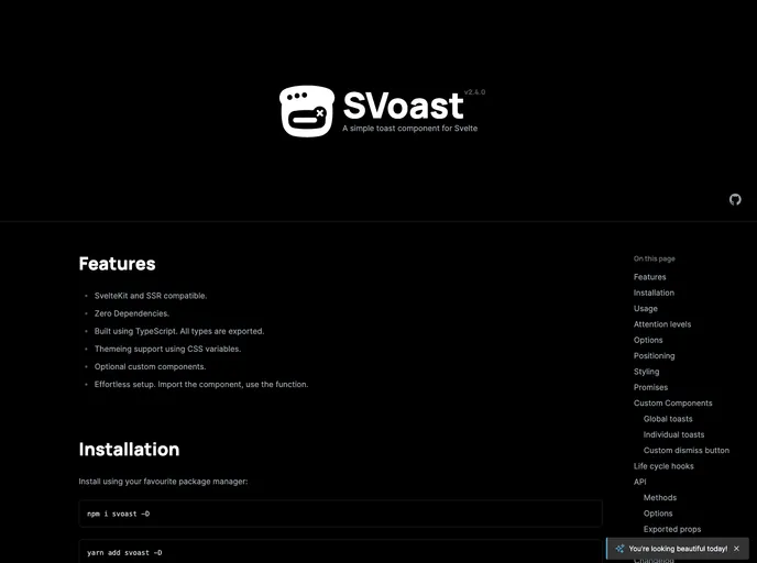 Svoast screenshot