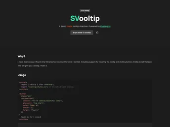 Svooltip screenshot