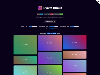 Svelte Bricks screenshot