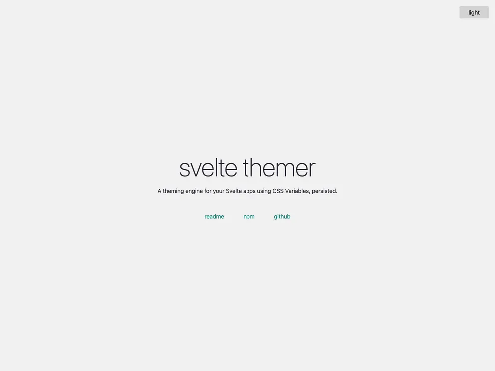 Svelte Themer screenshot