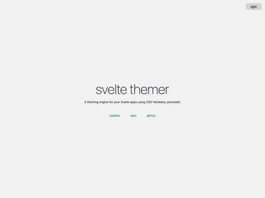 Svelte Themer screenshot