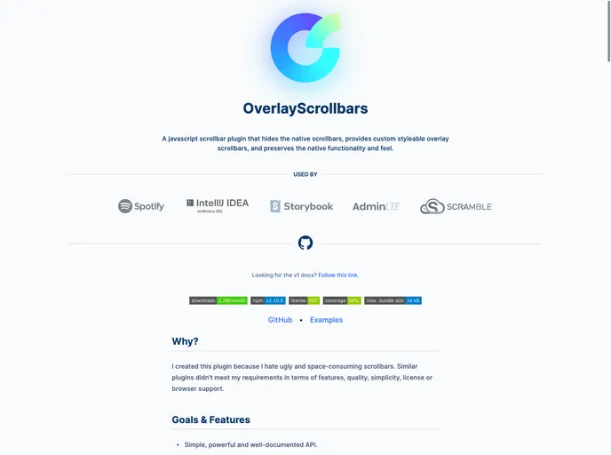 OverlayScrollbars | Svelte Themes