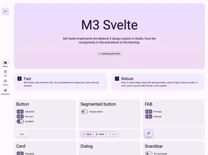 M3 Svelte screenshot