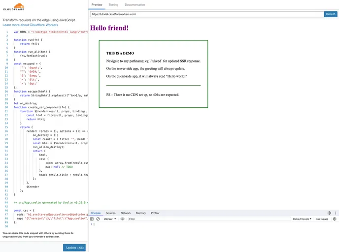 Svelte Ssr Worker screenshot