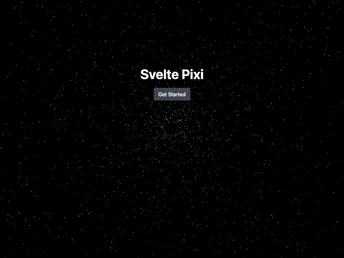 Svelte Pixi screenshot