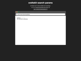 Sveltekit Search Params screenshot