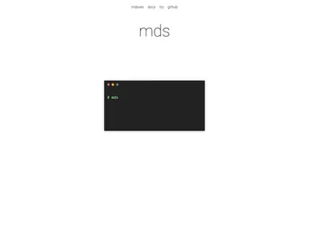 MDsveX screenshot