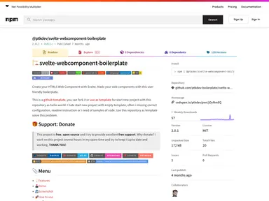 Svelte Webcomponent Boilerplate screenshot