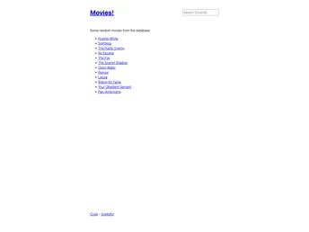 Sveltekit Movies Demo screenshot