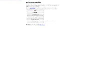 Svelte Progress Bar screenshot