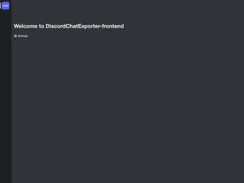 DiscordChatExporter Frontend screenshot