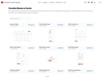 Flowbite Svelte Blocks screenshot