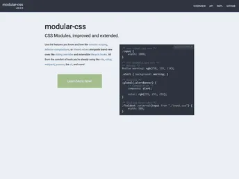 Modular Css screenshot