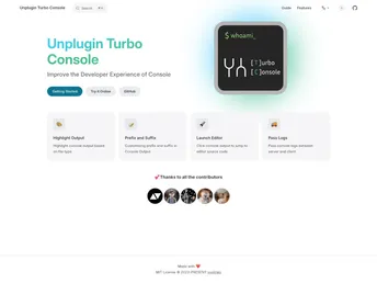 Unplugin Turbo Console screenshot