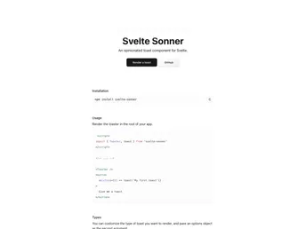 Svelte Sonner screenshot